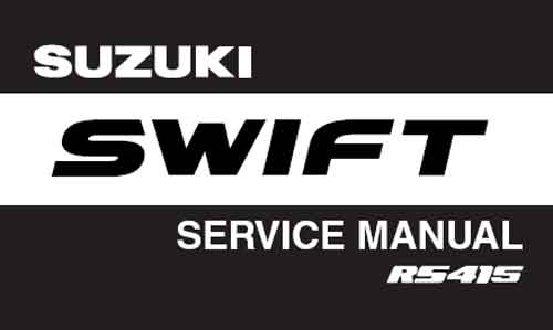 Руководство по ремонту и обслуживанию Suzuki Swift RS415